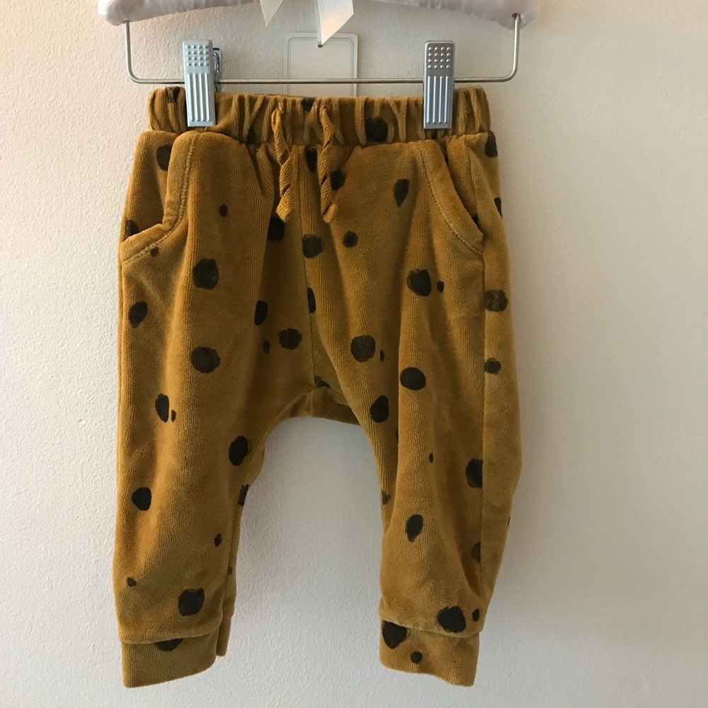 Zara baby velvet polka dot trousers. Never worn!